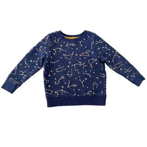 Cat & Jack Navy Blue Starry Constellation Sweatshirt - Fleece lined | Girls 2T